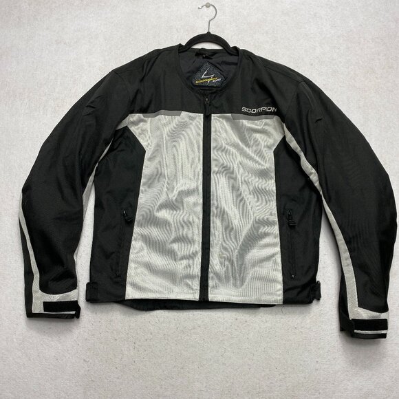 Scorpion EXO Torque Motorcycle Jacket Men's XL Black Elbow / Shoulder Guard Coat